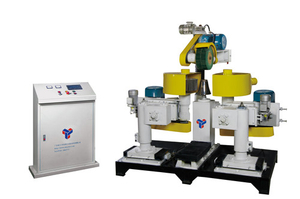 Double head pot out surface polishing machine 