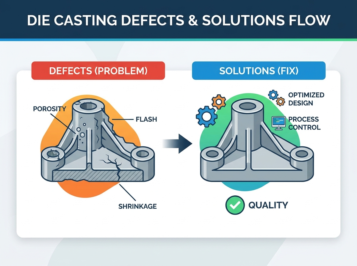 Die casting defects identification