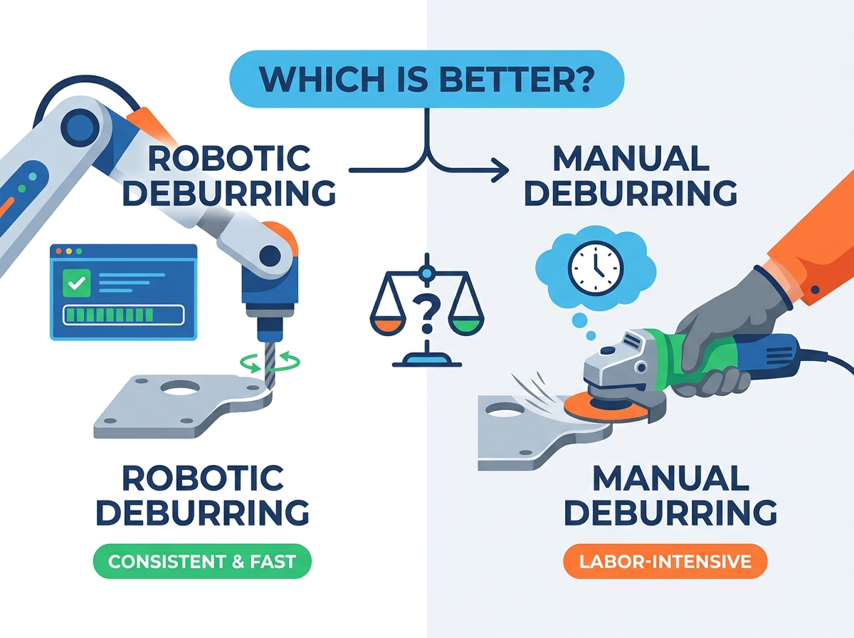 Comparaci&oacute;n del desbarbado rob&oacute;tico y manual en la fabricaci&oacute;n